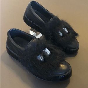Fun & Furry Jeweled Loafers